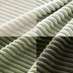 MIULEE Soft Corduroy Decorative Throw Pillow Covers Light Green 20x20 | Set of 4 - Image 2