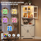GarveeHome 67 in Tall Corner Storage Cabinet - Image 3