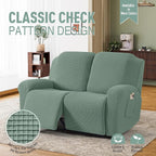 TAOCOCO Recliner Loveseat Slipcover, 6 Pieces Dual Recliner Sofa Covers - Image 2