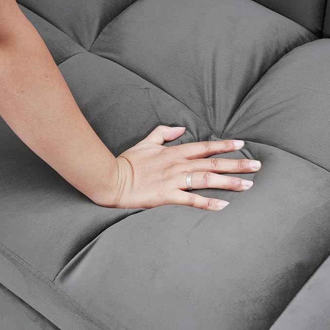 65 Inch Convertible Sleeper Sofa, 3-in-1 Sleeper Loveseat - Image 4