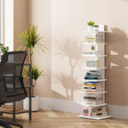 TUTOTAK Narrow Bookshelf, 8-Tier Bookcase, Spine Book Shelf - Image 7