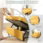 GOSUHI 52" Sleeper Sofa with Pull-Out Bed, 3-in-1 Convertible Sofa Bed - Image 4