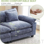 Oprisen 86" Modular Sectional Sofa, Comfy Cloud Couch Sectional Sofa - Image 4