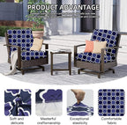 8Pcs Outdoor Cushion Covers, Elastic Patio Cushion Covers | Washable, - Image 3