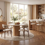 UVV Dining Chairs Set of 8, Metal Kitchen Chairs - Image 4