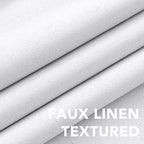 H.VERSAILTEX White Curtains 96 inches Long, 100% Blackout Curtains - Image 5