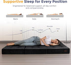 MAXYOYO 6" Folding Sofa Bed for Floor, Tufted Tri-Fold Floor Mattress - Image 5