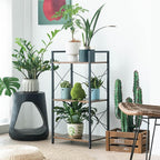 HCHQHS Small Bookshelf, Adjustable 3-Tier Industrial Bookcase, Rustic Open Book - Image 8