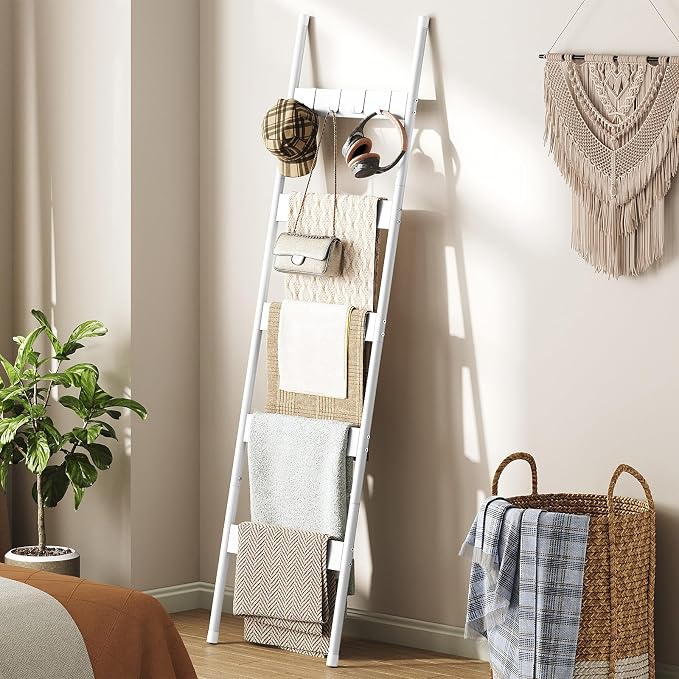 HOOBRO Blanket Ladder, 5-Tier Towel Rack - Image 5