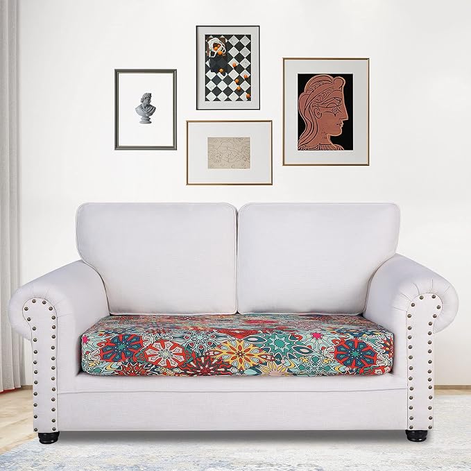 Printed Couch Cushion Covers, Sofa Covers Washable - Image 2