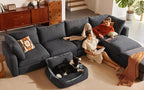LINSY HOME Oversized Modular Sectional Sofa, Cloud Couch - Image 4
