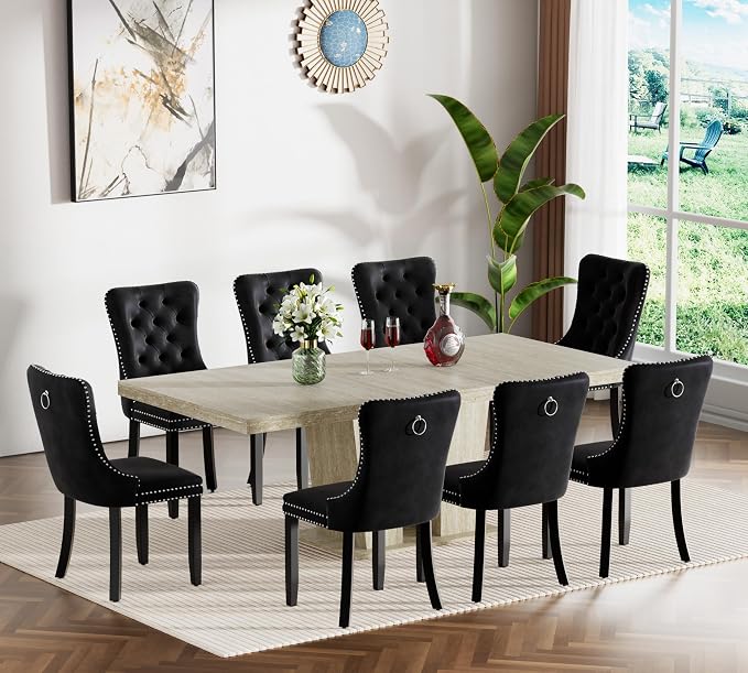 Henf 9 Pieces Extendable Dining Table Set by Henf