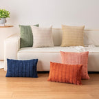Aegero Pack of 2 Corduroy Decorative Throw Pillow Covers 12x20 Inch - Image 4