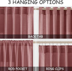 Canyon Rose Linen 112 Inch Curtains - Image 2