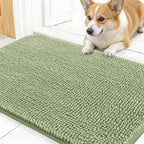 OLANLY Dog Door Mat for Muddy Paws 30x17, Super Absorbent Chenille Mud Mat | by OLANLY