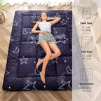 MAXYOYO Black Moon and Star Futon Mattress, Padded Japanese Floor Mattress - Image 7