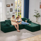 Hobestluk Modular Sectional Sofa Couches L-Shape Couch 3 Seat Modular Sofa - Image 3