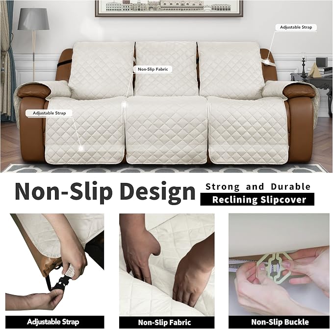 Easy-Going Oversized Recliner Sofa Cover, Reversible Couch Cover - Image 4