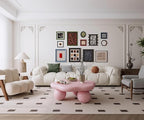 35.03" Cloud Coffee Table for Living Room Unique Coffee Table Modern Low Coffee - Image 6