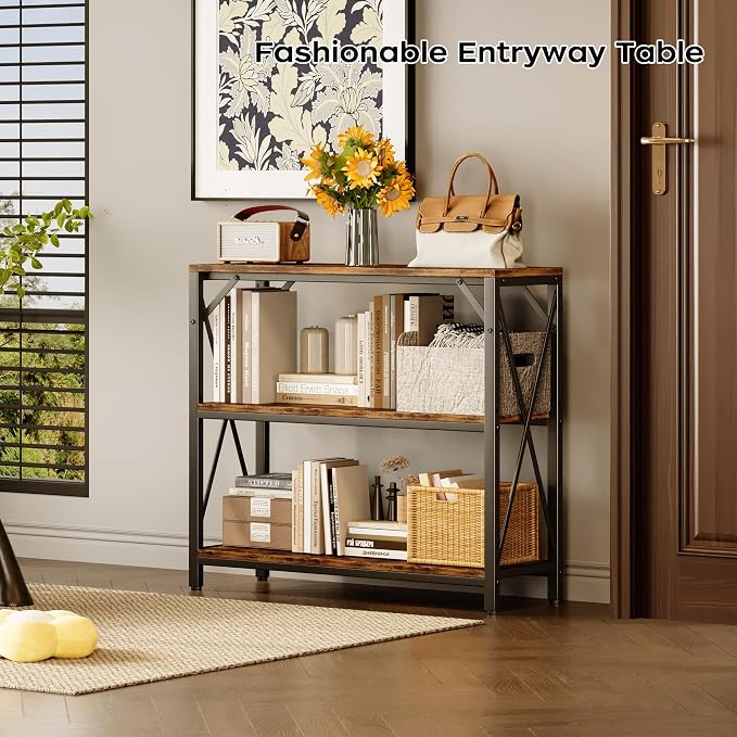 Homeiju Console Table 31.5" Width, 3-Tier Entryway Table - Image 2