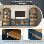 Merax Vintage Farmhouse TV Stand Set - Image 3