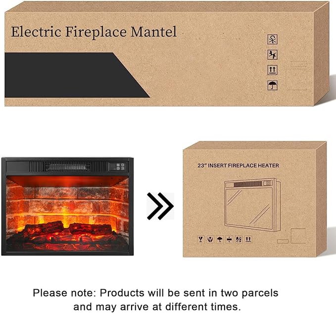 72" LED Lights Electric Fireplace - Image 7