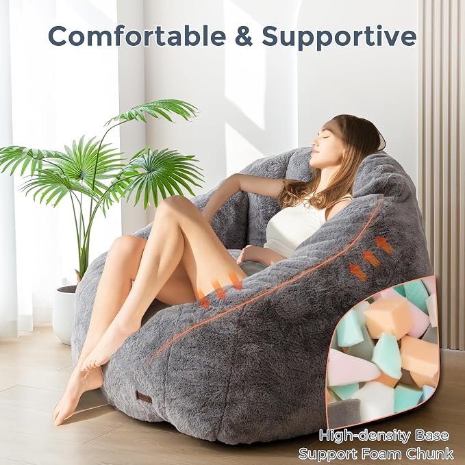 MAXYOYO Giant Bean Bag Chair, Oversized Bean Bag Couch - Image 8