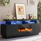 YITAHOME TV Stand with 36" Electric Fireplace, Modern Entertainment Center with by YITAHOME