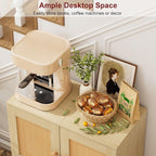 Sideboard Buffet Kitchen Storage Cabinet, Small Coffee Bar Cabinet - Image 2