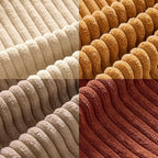 MIULEE Fall Corduroy Decorative Throw Pillow Covers Terracotta 18x18 | Set of 4 - Image 5