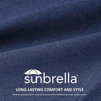 Unimatta Sunbrella Outdoor High Back Chair Cushion Seat Pads, 44 x 21 Inch - Image 2