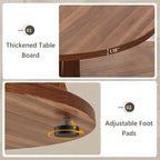 Einhomn 43-59" Extendable Round Dining Table, Kitchen Table - Image 7
