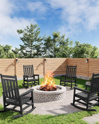 GarveeLife Poly Lumber Rocking Chair Outdoor Set of 4 by GarveeLife