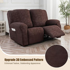 Gennia Recliner Loveseat Cover 4 Pieces, Waterproof Stretch Recliner Sofa - Image 2