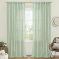 Linen Curtains for Living Room 84 inch Length 2 Panels, 52 x 84 Inch | Light by LAMIT