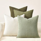 Topfinel Green White Spring Pillow Covers 22x22 Inch Set of 4 Boho Nordic by Topfinel