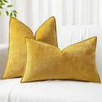 decorUhome Summer Couch Euro Sham Throw Pillow Covers 26x26 Set of 2, - Image 4