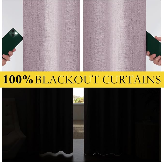 NICETOWN 100% Blackout Curtains - Image 4
