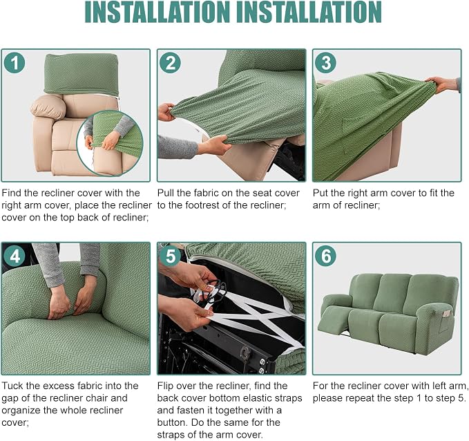 Genina Recliner Sofa Covers - Image 7