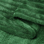 BEDELITE Ribbed Jacquard Dark Green King Size Blankets - Image 5