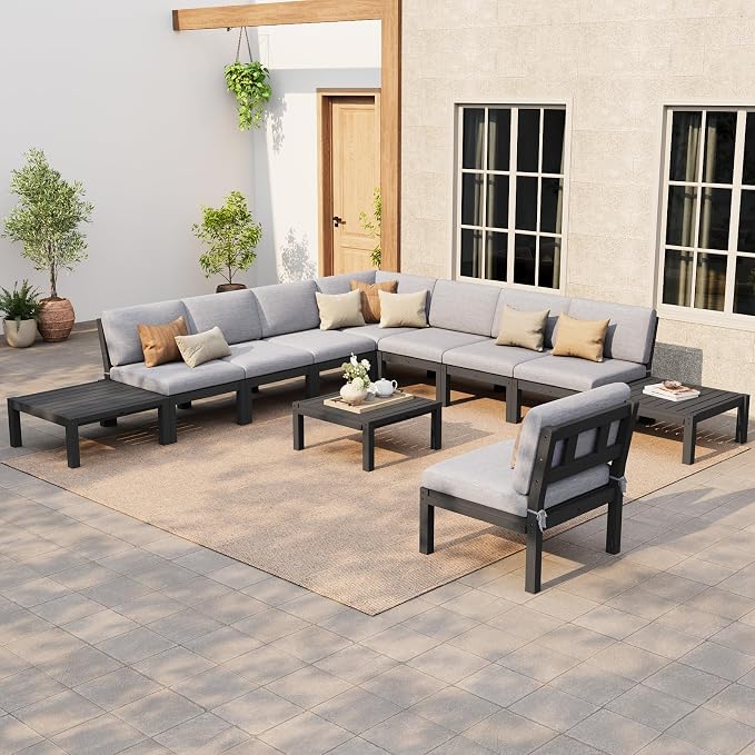 Stoog Modular Patio Sofa Set, 11-Piece Outdoor Sectional Sofa Set by Stoog