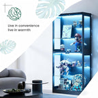 Lamtor 69-Inch Glass Display Cabinet - Image 8