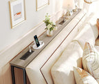 SUPERJARE 78.8 Inch Narrow Console Table - Image 2