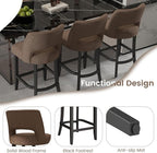 VKNOW Bar Stools Set of 2, Modern Counter Stools - Image 8