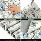 HEBE Hallway Runner Rug 2'x10', Washable Non Slip Kitchen Rug Runner | Soft - Image 3