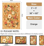 DUKINO 3x5 Area Rug, Floral Washable Rug - Image 2