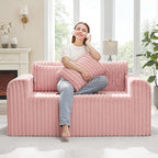Hobestluk Couch Sofa 2-Seater Foam Sofa Loveseat by YourHomeDeservesMore
