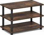 Furinno Turn-N-Tube TV Stand, 3-Tier Corner Entertainment Center - Image 6
