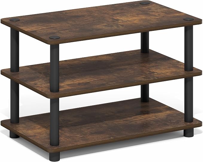 Furinno Turn-N-Tube TV Stand, 3-Tier Corner Entertainment Center - Image 6