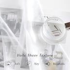 NICETOWN White Sheer Curtains 80 inches Long - Image 4